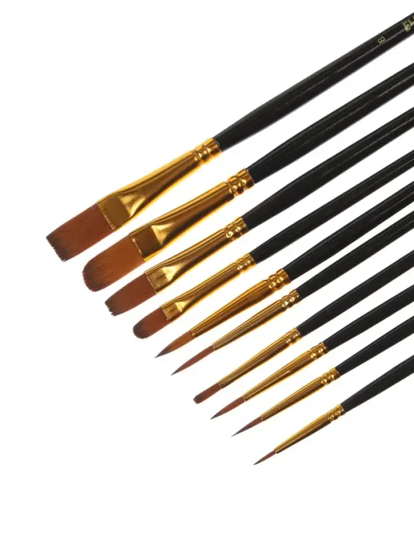 Набор кистей 10 штук Art Spirit, чёрный