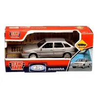Машинка пластиковая Lada-2114 Samara, инерция, 11 см, серебристая