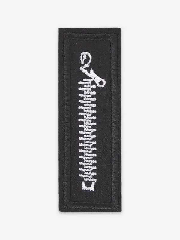 Термоаппликация &laquo;Молния&raquo;, 6&times;2.1 см, набор 10 шт., чёрная