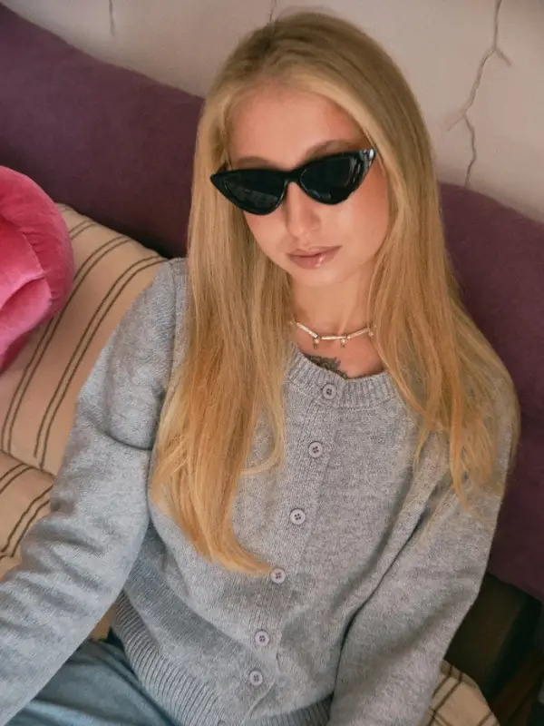 Очки солнцезащитные женские &laquo;OneSun. Кошачий глаз&raquo;, uv 400, линза 4&times;5 см, чёрный