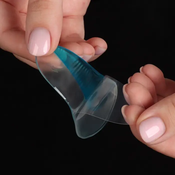 Супинаторы для обуви, амортизирующие, силиконовые, L (36-38 р-р), пара, прозрачные/голубые