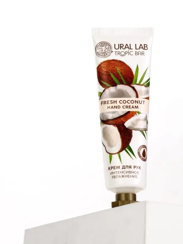 Крем для рук, интенсивное увлажнение, аромат кокоса, 30 мл, URAL LAB