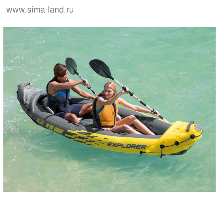 Лодка Explorer K2, 2-местная, 312 х 91 х 51 см, алюминиевые вёсла 213 см, насос, 2 сиденья, до 180 кг, 68307NP INTEX Лодка Explorer K2, 2-местная, 312 х 91 х 51 см, алюминиевые вёсла 213 см, насос, 2 сиденья, до 180 кг, 68307NP INTEX