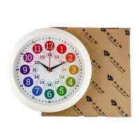 Часы настенные &laquo;Время учиться&raquo;, детские, развивающие, d=29 см, бесшумные, плавный ход, белые