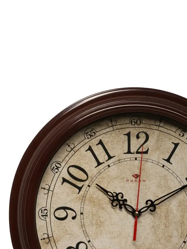 Часы настенные, интерьерные &laquo;Рубин&raquo;, бесшумные, d=35 см