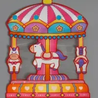 Пакет подарочный, "Карусель", с zip-lock застежкой, 18x17+7см