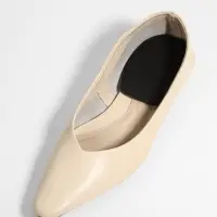 Подпяточники для обуви, кожаные, 10&times;7 см, пара, чёрные