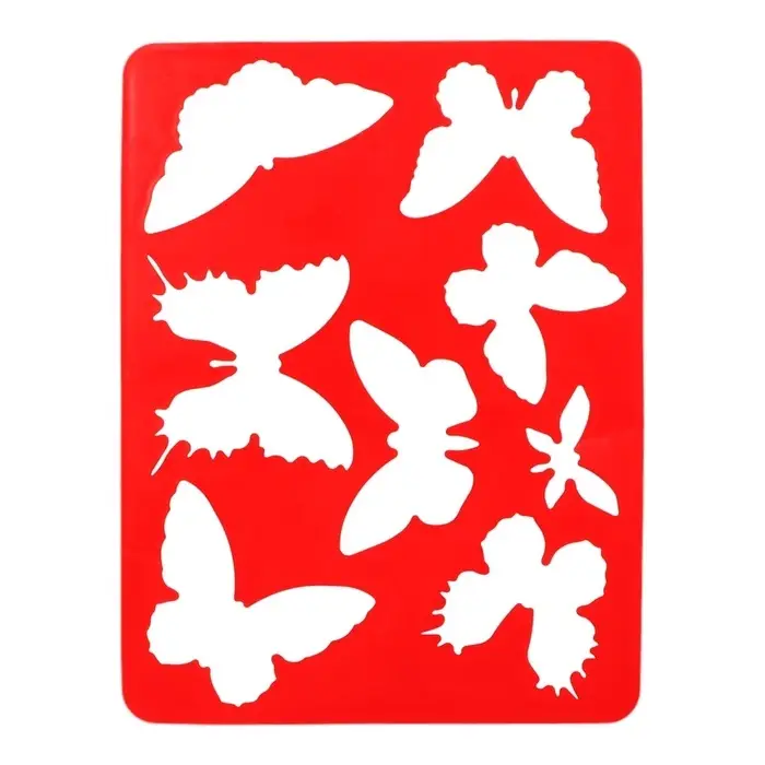 Трафарет - раскраска Calligrata, набор, 6 штук, для девочек