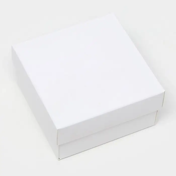Коробка подарочная складная, упаковка, крышка - дно, белая, 10×10×5 см Коробка подарочная складная, упаковка, крышка - дно, белая, 10×10×5 см