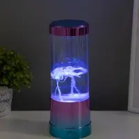 Светильник "Медузы" LED, RGB, USB, 3-5Вт, розово-голубой металлик 9х9х3 см