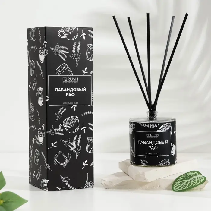 Диффузор ароматический BLACK AROMA HOME Диффузор ароматический BLACK AROMA HOME "Лавандовый раф", 100 мл