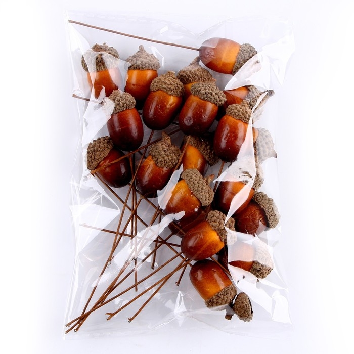 Декор для творчества «Желуди» набор 20шт, 3х2см Декор для творчества «Желуди» набор 20шт, 3х2см