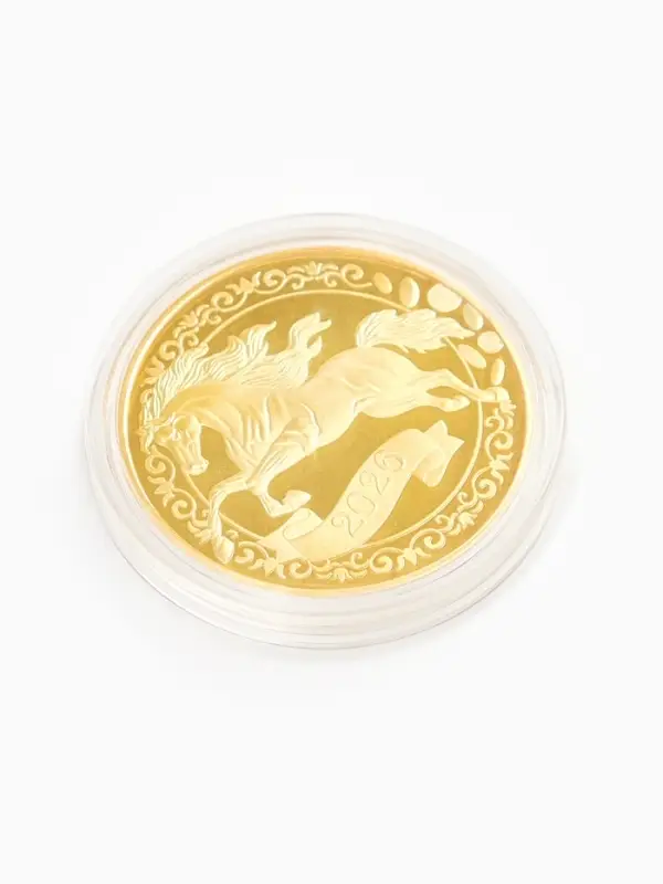 Монета новогодняя сувенирная «Талисман финансовой удачи», диам. 4 см Монета новогодняя сувенирная «Талисман финансовой удачи», диам. 4 см