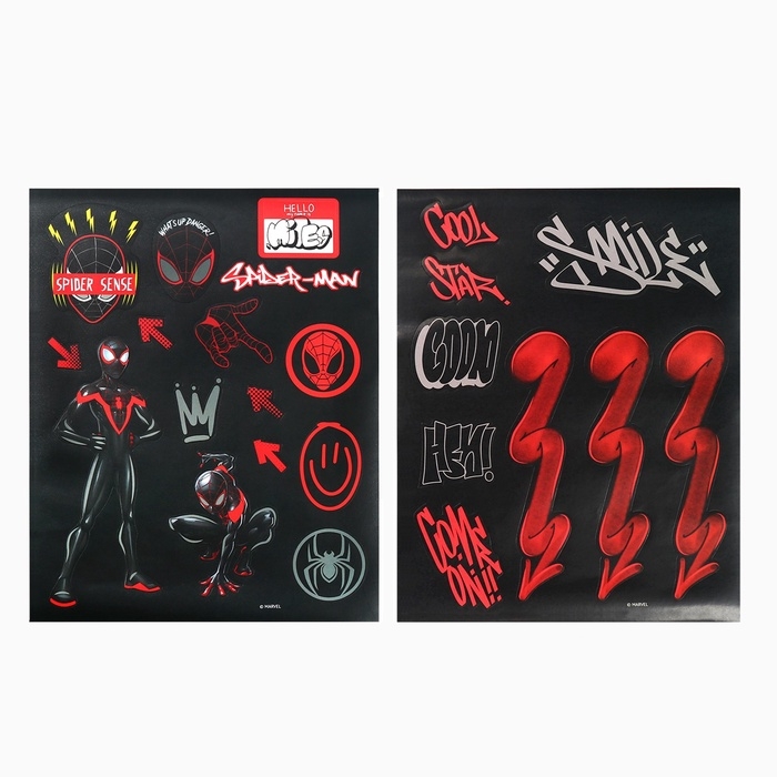 Набор крафтовых пакетов со стикерами, Человек-паук, 18х22х12 см Набор крафтовых пакетов со стикерами, Человек-паук, 18х22х12 см