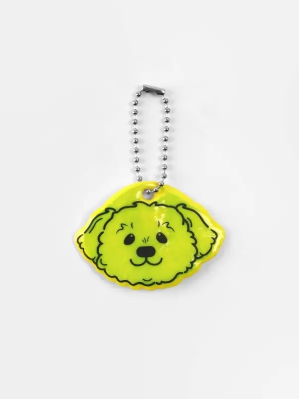 Светоотражающий элемент &laquo;Морда пуделя&raquo;, двусторонний, 6&times;4.3 см, МИКС