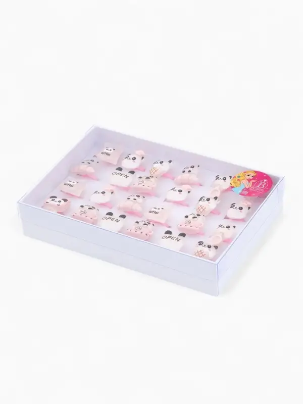 Кольцо «Выбражулька» панда, форма МИКС, цветное, безразмерное Кольцо «Выбражулька» панда, форма МИКС, цветное, безразмерное