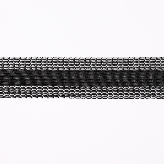 Лента для подгибания швов, термоклеевая, 2,5 см, 50 м, цвет чёрный