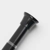 Карниз для ванной комнаты "Контур" 110-200 см, цвет черный