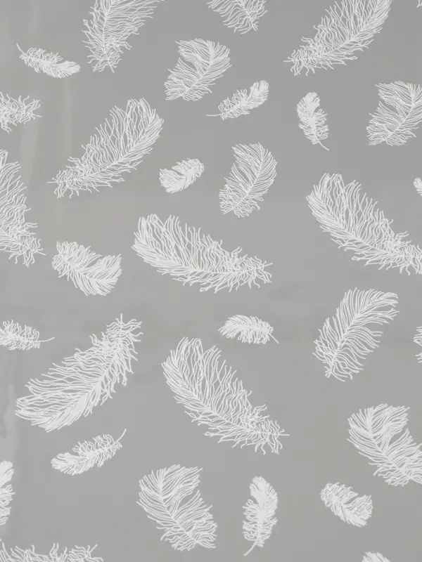 Пленка для цветов "Перышки", белая, 0,6 х 9.3&plusmn;5% м, 40 мкм, 200 гр