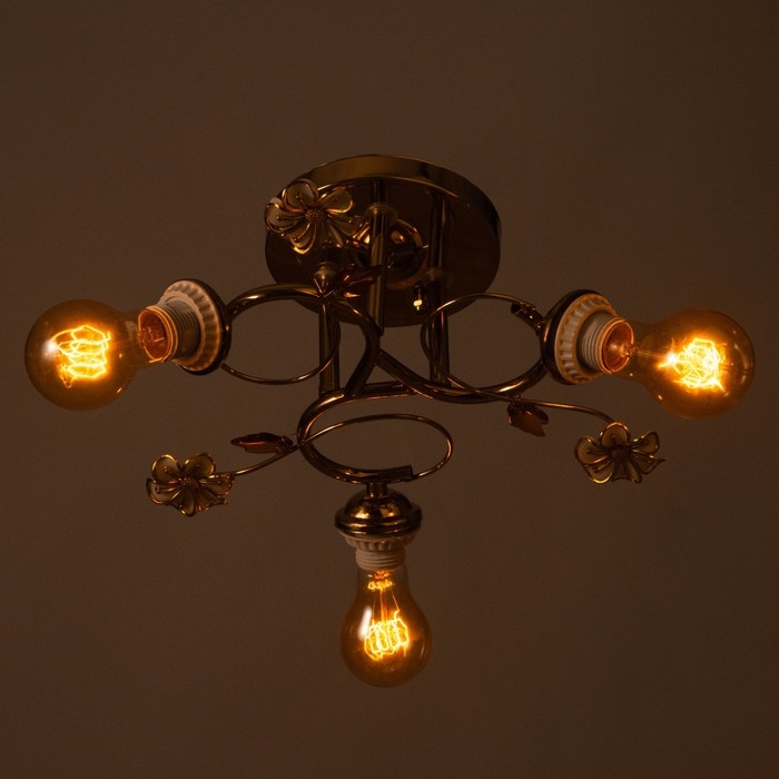 Люстра Люстра "Алана" бп 3х40Вт Е27 Золото МОДЕЛЬ: 2612380