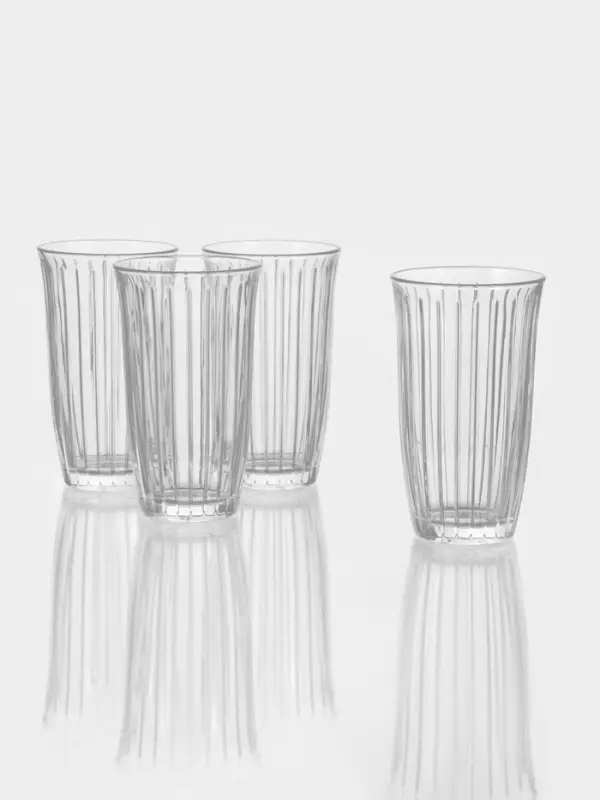 Набор стаканов Paşabah&ccedil;e Joy, 475 мл, 4 шт., стекло, прозрачный