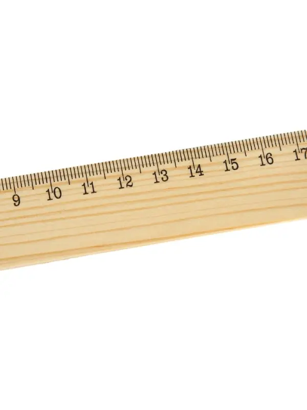 Линейка деревянная, 25 см