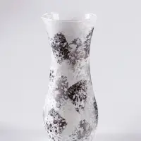 Ваза &laquo;Арианна&raquo;, туман, волна, h=26 см, стекло