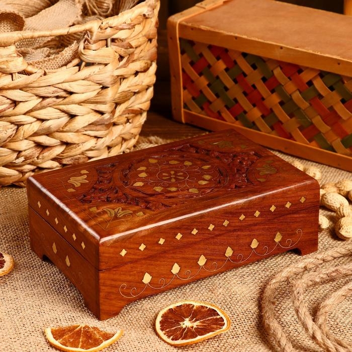 Шкатулка  Шкатулка "Клеменс" дерево 20х12х6 см