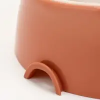 Лего-миска для животных с наклоном &laquo;Фокси&raquo; 300 мл, цвет кирпичный