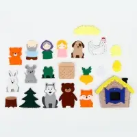 Настольный театр &laquo;Набор 5 в 1: Колобок, Репка, Курочка Ряба, Теремок, Маша и медведь&raquo;