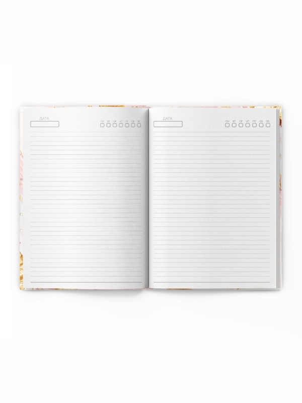 Ежедневник в твердой обложке А5, 160 л.  Ежедневник в твердой обложке А5, 160 л. "Слушай сердце"