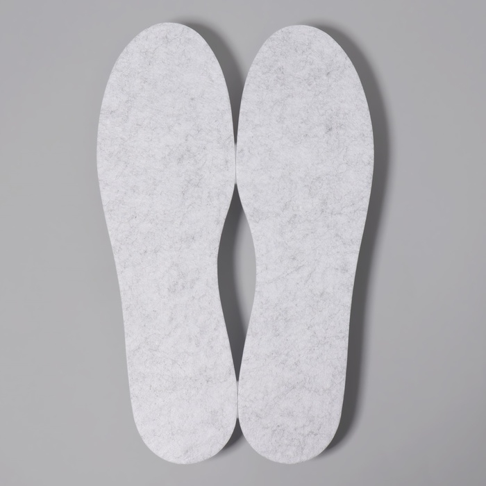 Стельки для обуви, утеплённые, универсальные, 25-46 р-р, 29 см, пара, цвет серый Стельки для обуви, утеплённые, универсальные, 25-46 р-р, 29 см, пара, цвет серый