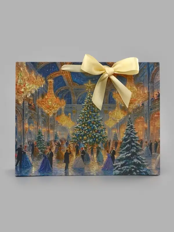 Подарочный пакет &laquo;Зимний лес&raquo;, с лентой 40 &times; 31 &times; 11,5 см