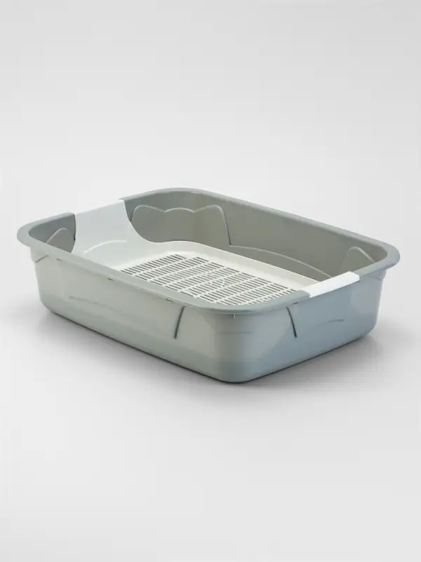 Туалет с сеткой, 44&times;33&times;11.5 см, серый, белый