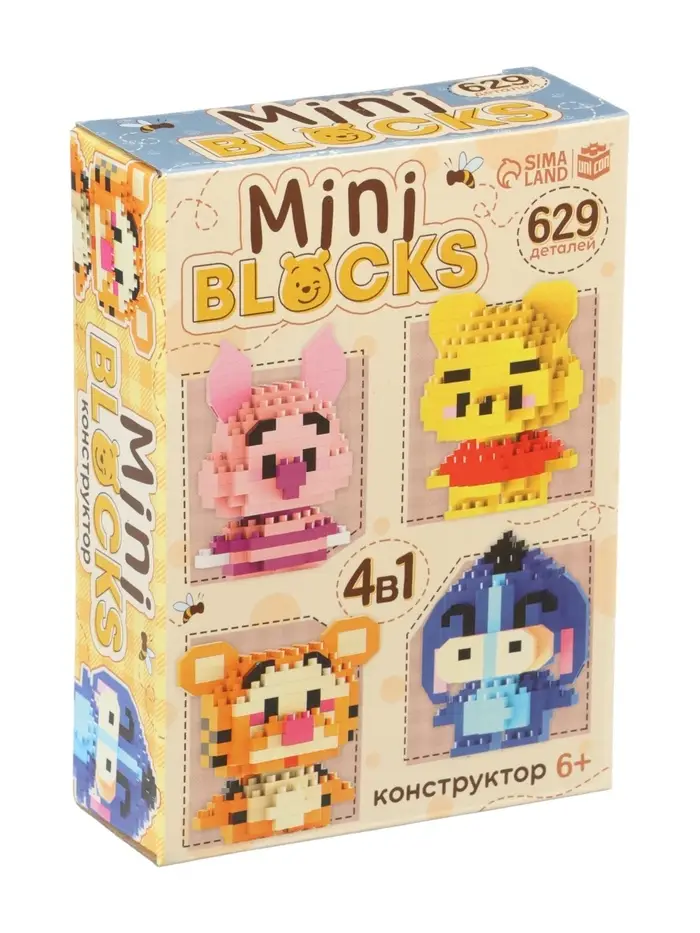 UNICON Конструктор "Mini Blocks, Медвежонок", 4в1 UNICON Конструктор "Mini Blocks, Медвежонок", 4в1
