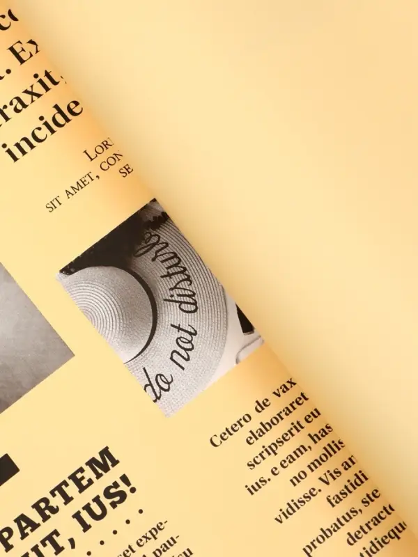 Пленка флористическая "Газета любви" 65мкм, 50х57 &plusmn;1см