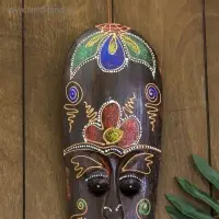 Маска "Соцветие" дерево 30х11х2 см Маска "Соцветие" дерево 30х11х2 см