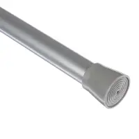 Карниз для шторы в ванную тм VETTA 2,6м, алюминий, серебристый