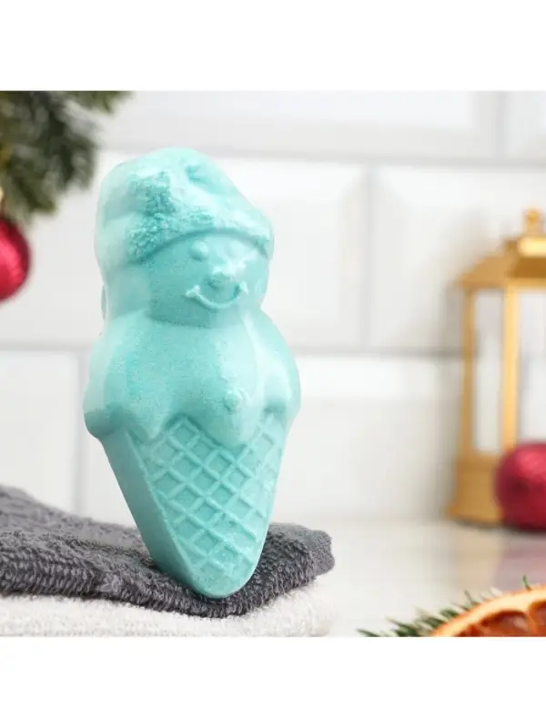 Бомбочка для ванн Бомбочка для ванн "Снеговик" с ароматом лаванды, 55 г