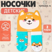 Набор носков Крошка Я «Корги», 2 пары, 8-10