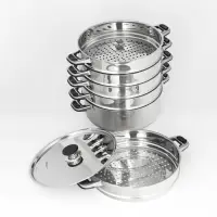 Мантоварка Катунь &laquo;Алтын&raquo;, 7.5 л, d=30 см, 5 секций, капсульное дно, индукция, нержавеющая сталь