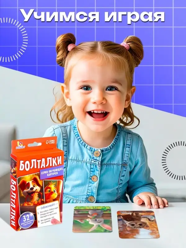 Серия обучающих карточек &laquo;Болталки&raquo;, 32 карточки