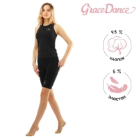 Велосипедки для гимнастики и танцев Grace Dance Fly Gold, р. 40, цвет чёрный