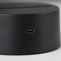 Основание светильника с ПДУ LED 16 цветов USB черный 10х10х3,5 см RISALUX