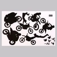 Интерьерная наклейка 3Д TAKE IT EASY &laquo;Мотоспорт&raquo;, 57&times;38 см