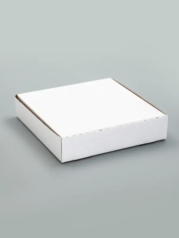 Упаковка для пирога, белая, 23&times;23&times;5 см