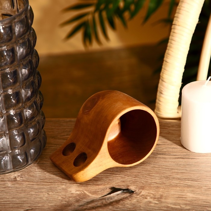 Кружка 12х8х12 см, тиковое дерево Кружка 12х8х12 см, тиковое дерево