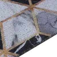 Коврик придверный тм VETTA Print, ПВХ, 44х74 см, 3 дизайна, резиновая подложка