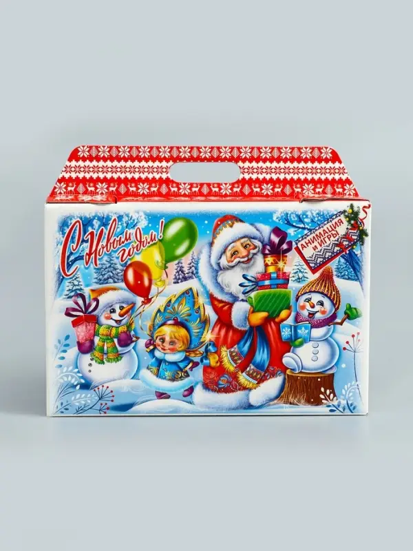 Подарочная новогодняя коробка &laquo;Новогодняя елка&raquo;, 31&times;6.5&times;21.5 см