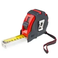 Рулетка 7,5м х 25 мм обрезиненный корпус (3 фиксатора, зацеп с магнитом) AVS MT7525RM